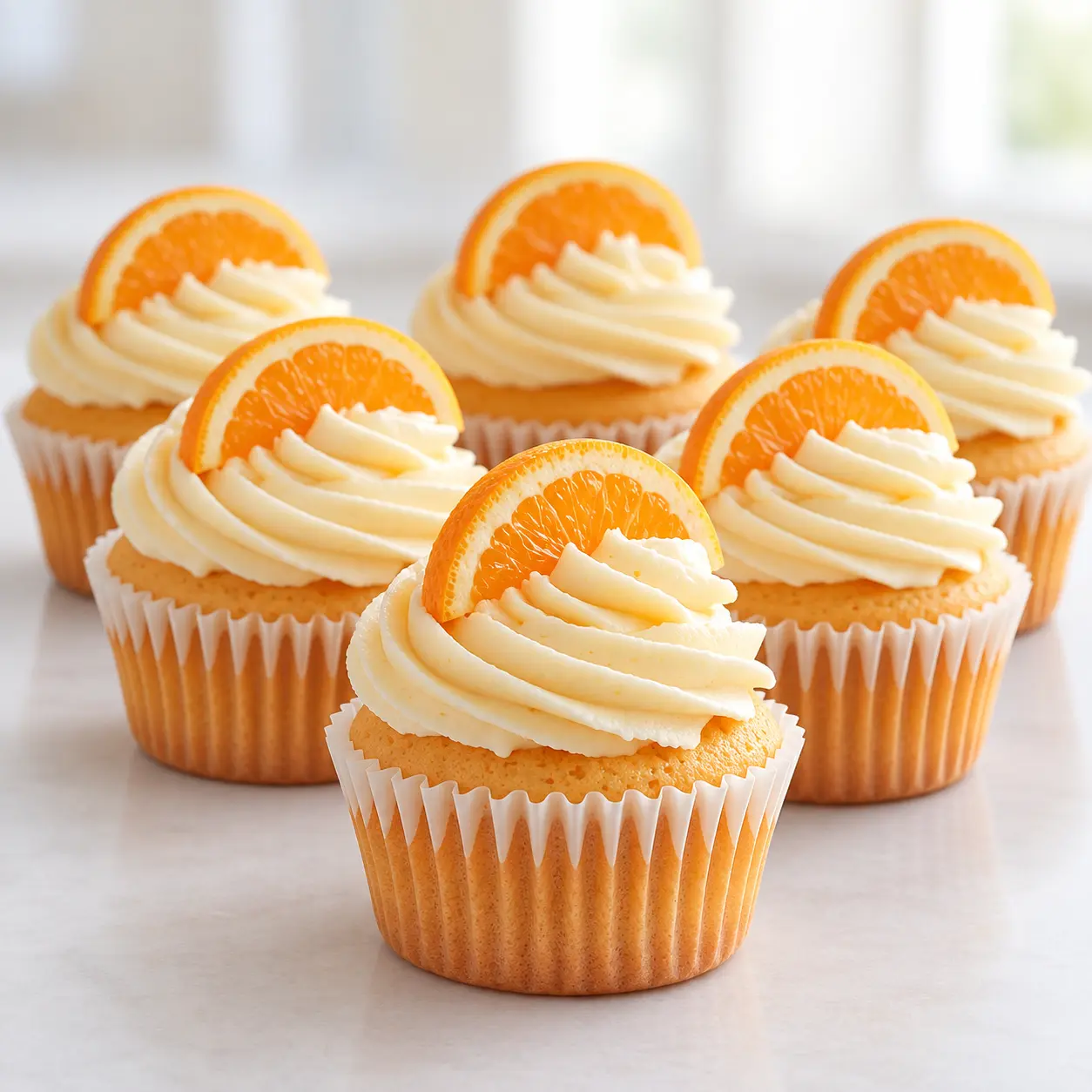 Bizcocho húmedo de naranja con chantilly dulce y un sabor cítrico que alegra el paladar.