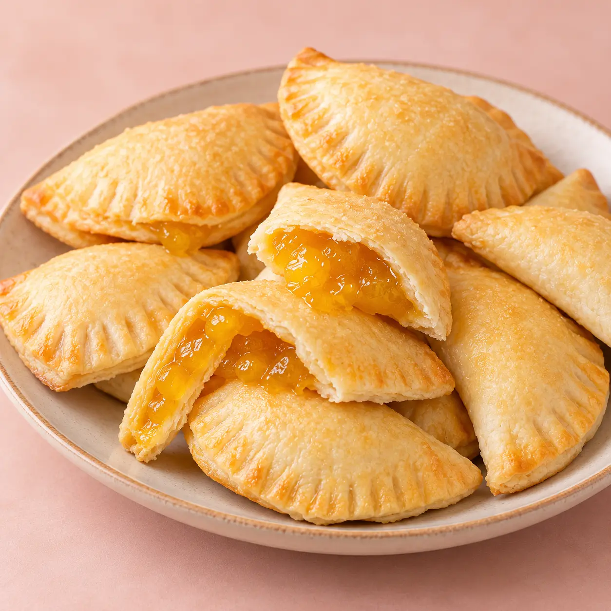 Empanaditas dulces. Pequeñas empanadas horneadas con relleno dulce.